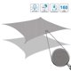 thumbnail image 2 of Toldo vela rectangular resistente, impermeable, con protección solar del 95 % de los rayos UV y 4 cuerdas de montaje para jardín y patio, color rosa, 2 of 5