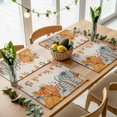 thumbnail image 5 of Vintage Pumpkin Fall Placemats Set of 2, Thanksgiving Weeping Maple Leaves Washable Wipeable Table Mats for Dining Tables, Indoor Outdoor Kitchen Place Mats for Holiday Party Table Decor, 5 of 9
