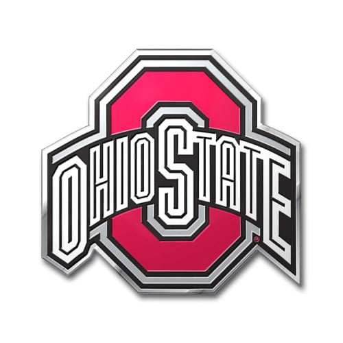 Ohio State Buckeyes Emblème Auto Couleur - Découpé
