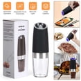 thumbnail image 5 of Gustave 2 Pack Gravity Electric Pepper and Salt Grinder Set Battery Operated Automatic Pepper Salt Mill Grinders with LED Light, Adjustable Coarseness, 5 of 8