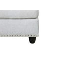 thumbnail image 4 of Golden Furniture L-Shaped Linen Fabric Sectional Sofa Set with Storage Ottoman & Pillows, Beige/Gray, 4 of 8