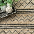 thumbnail image 4 of nuLOOM Krachaw Jute Geometric Stripes Area Rug, 5' x 8', Natural, 4 of 4