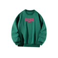 thumbnail image 3 of Sudadera con cuello redondo para mujer, suéteres elegantes de cuello redondo para invierno, para acampar y oficina Verde, 3 of 7