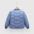 thumbnail image 4 of Toddler Baby Girls Boys Down Jacket Button Down Warm Winter Outerwear Kids Stand Collar Puffer Padded Quilted Snowsuits Coats, 4 of 5