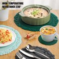 thumbnail image 3 of bestolf Silicone Placemat Nordic Vintage Lace Pattern Table Mats Heat Resistant Trivet for Hot Dishes Coaster for Kitchen Table, 3 of 8