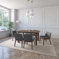 thumbnail image 3 of Juego de Comedor de Madera con 6 Sillas Tapizadas para 6 Personas, Mesa y Sillas para Comedor y Cocina, Midtown Concept Amalfi, Nogal y Gris Oscuro, 3 of 5