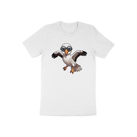 Funny Flying Albatross Bird Lover Birdwatching Pilot Gift T-Shirt Albatross Bird Seagull Birthday Holiday Present Men Women Kids Tshirt