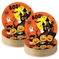 thumbnail image 1 of Juego de 50 platos de papel para Halloween, 23 cm, de Jremreo, espeluznante, 1 of 7