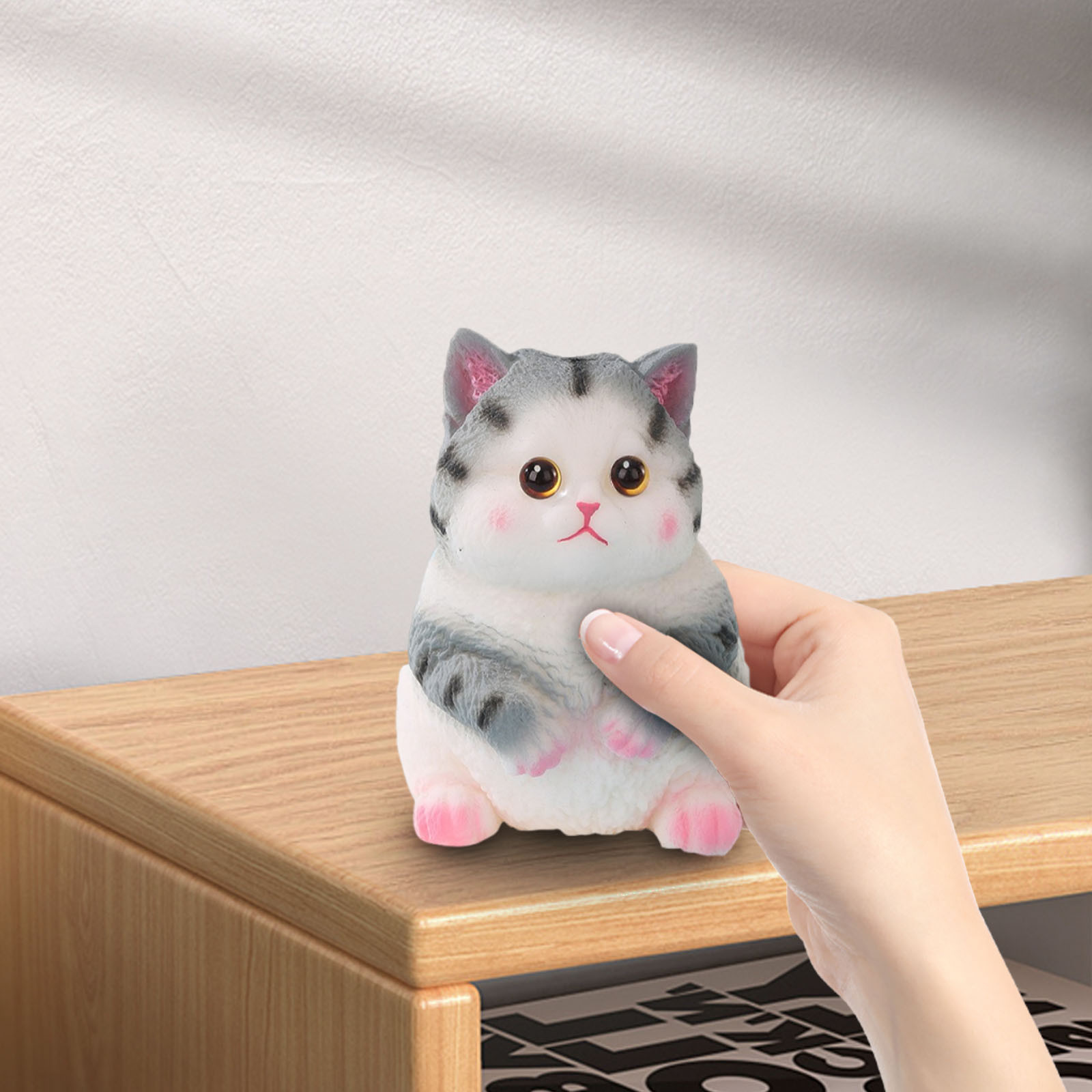 Vggrvlo Under 5 Sensory Fidget Toys Kawaii Cat Claw for Ki-ds Party Favors Stress Balls Soft Fidget Toys Pull Stretch Toys for Ki-ds