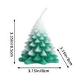 thumbnail image 3 of Christmas Candle With Coloured Wax Creative Christmas Tree Shape Candle Christmas Decorations For Home, 3 of 7