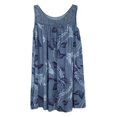 thumbnail image 1 of Plus Size Floral Sans Manches Boho Parti Mini Robe Courte pour Femmes, 1 of 2