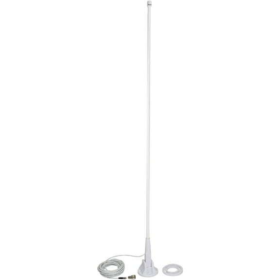 Tram 1608 46" VHF 3DBD Gain Marine Antenna With Lift & Lay-Over Mount