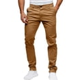 thumbnail image 2 of Admvng Mens Pants Breathable Solid Color Everyday Trousers, 2 of 5