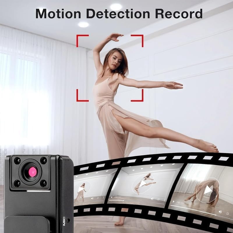 Ultra Hd 2-in-1 Sports Video & Audio Recorder, 1080p Wearable Body Camera, 180° Freely Rotating Lens with Night Vision, for Capturing Beautiful Moments (1pc)
