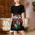 thumbnail image 2 of Gorillaz Girls Short Sleeve Dress Soft Cute Designs Dresses Casual T-Shirt Dress 140CM, 2 of 7