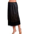 thumbnail image 2 of ITFABS Jupe Femme Solide Lisse Dentelle Taille Élastiquée Jupe Ample Robe, 2 of 2