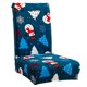 thumbnail image 1 of Christmas Dining Chair Covers, Stretch Dining Chair Covers, Set of 4, Removable Dining Chair Covers for Christmas Decor for Kitchen, Party (Blue), 1 of 4