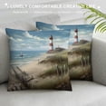 thumbnail image 3 of Pratyus Lighthouse Theme Pillow Cushion Covers Short Plush Square Design for Sofa Couch Bedroom Car Home Decor Throw Pillow Cover High-Quality 1PC 24x24in, 3 of 5
