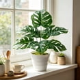 thumbnail image 4 of Monstera Deliciosa Artificial de Bonsái para Interiores con Ramas Ajustables, Follaje Verde Realista para Decoración de Hogar y Oficina, 45 cm, 4 of 6