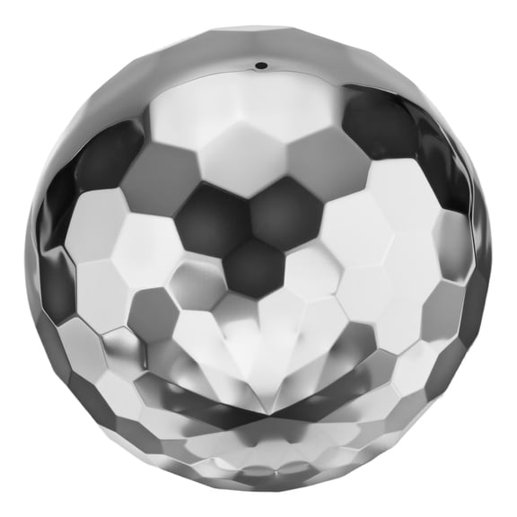 Uxcell 1-Pack Garden Gazing Globes Ball Sculptures Diamond 8 Inch 304 Stainless Steel Hollow Mirror Ball for Home, Outdoor Silver