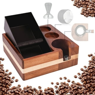 1pc Espresso Knock Box, Espresso Coffee Organizer Box, Fit For Storage  51/54/58mm Espresso Tamper, Distributor, Portafilter & Puck Screen  Accessories