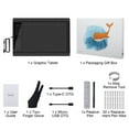 thumbnail image 3 of Mesase Graphics Drawing Tablet 9.84*5.9‘‘ Active Area 5080LPI Resolution Battery-Free Stylus Black, 3 of 7
