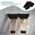 thumbnail image 3 of WHAMVOX 1 Set Crutches Support Cushion Wear Resistant Standard Medical Design for Elderly Daily Use, 3 of 8