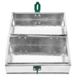Luxshiny Durable Tool Storage Case Metal Tool Box for Home Repair 1Pcs
