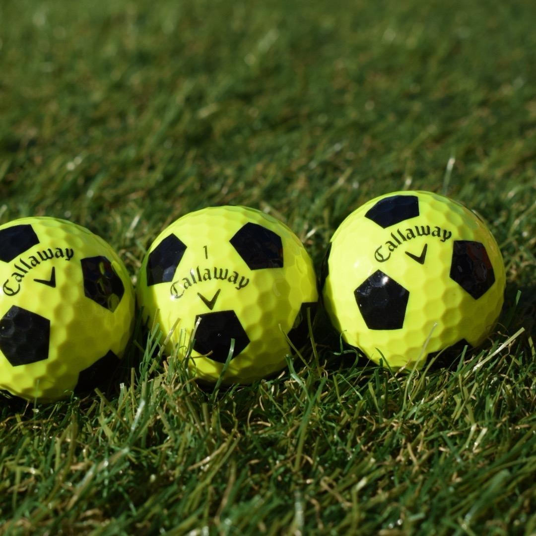 Glorious Golfers Recycled Callaway Chrome Soft Truvis Soccer Ball