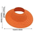 thumbnail image 2 of Open Top Straw Hat Woven Hat Yarn Party Clothing Accessories Style for Baby Clothes Decorative, 2 of 2