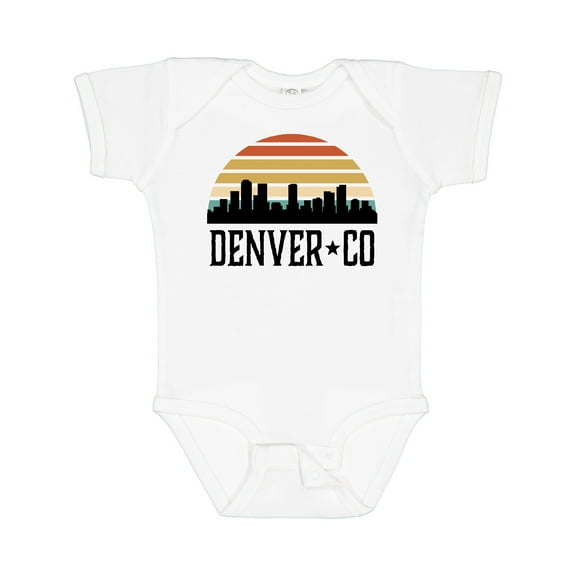 Inktastic Denver Colorado Skyline Vintage Boys or Girls Baby Bodysuit