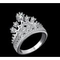 thumbnail image 3 of Womens Copper Crown Ring Set Two Piece National Design Electroplated Alloy With Artificial Gem Accents Packaged Gift, 3 of 5