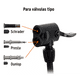 thumbnail image 4 of Bomba Para Inflar Balones Llantas de Pedal C/valvulas Naranja Labg, 4 of 4