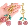 thumbnail image 1 of Accesorios Cereza Cristal Resina Cereza Llavero Coche Llavero (Crystal Pink Cherry), 1 of 9