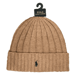 Polo by Ralph Lauren ウールハット ブラウン Polo Ralph Lauren Unisex Lambswool Skullie Cap Beanie Hat Wool
