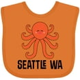 thumbnail image 3 of Inktastic Seattle Octopus Washington Vacation Boys or Girls Baby Bib, 3 of 4