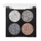 thumbnail image 2 of Paleta de sombras de ojos pigmentadas brillantes en polvo de sombra de ojos con brillo de diamante de 4 colores (01#), 2 of 3