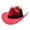 Red, variant on SRZYMJ Western Cowboy Hat for Men Women Jazz Hat Unisex Oktoberfest Hat Ethnic Style Hat Wide Brimmed Hat