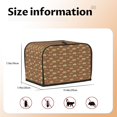 thumbnail image 5 of Daiia Armadillo Floral 1 Pattern 2 slice Toaster Cover, Toaster Appliance Dust-proof Cover For Kitchen Small Appliance Dust Cover and Fingerprint Protection, 5 of 7