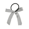 thumbnail image 4 of Unique Bargains 1 Pc Fashion Solid Bow Ribbon Hair Elastic Band Gray, 4 of 5