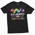 thumbnail image 3 of Men's Autism Awareness Tee T-shirt Autism is a Journey not a destination Tee shirt Autistic Gifts (4X-Large Grey), 3 of 7