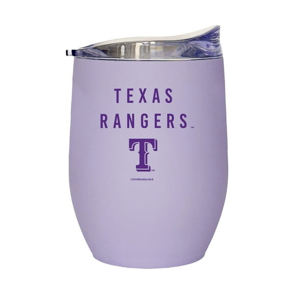 Texas Rangers 16oz. Lavender Soft Touch Curved Tumbler