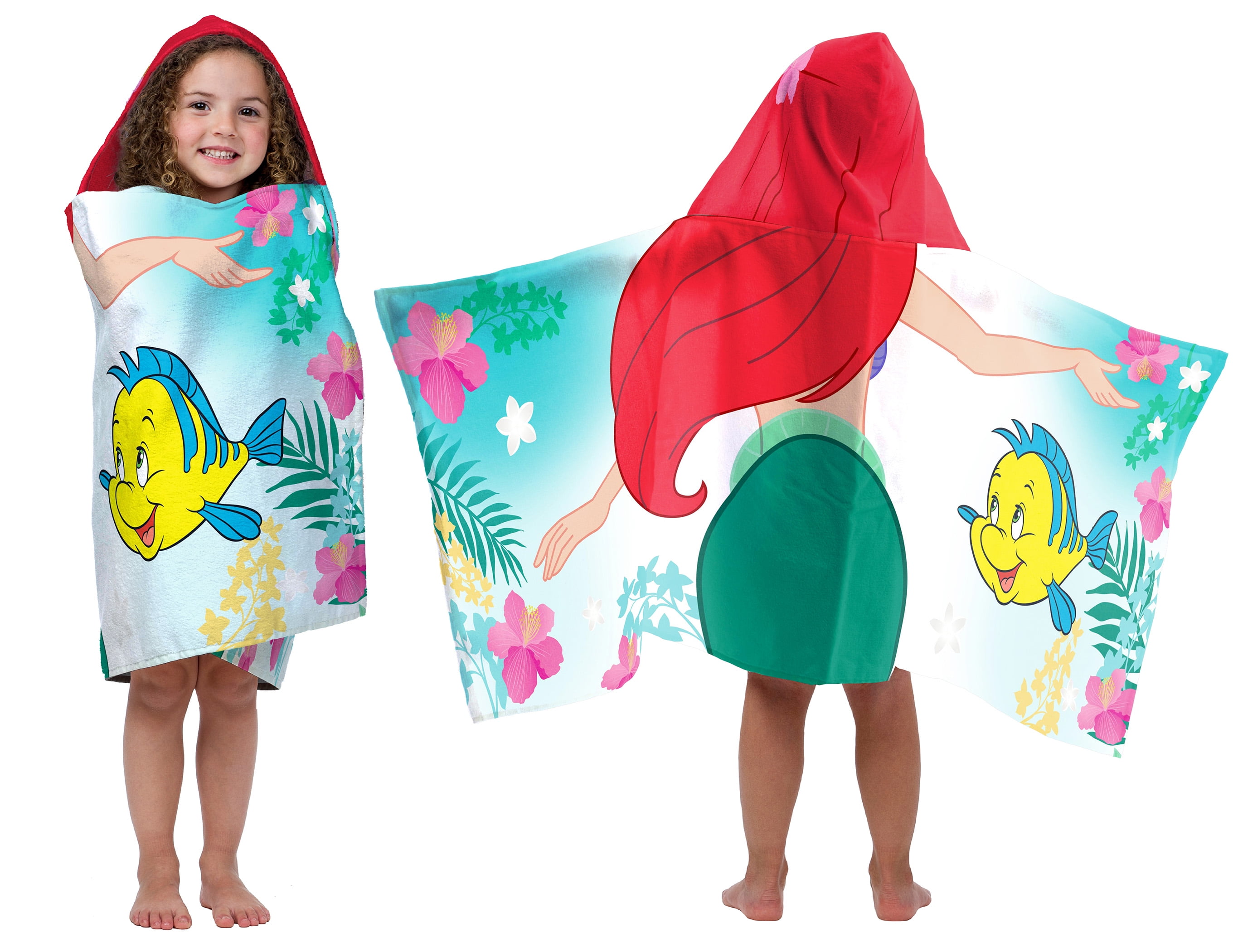 Ariel - Disney Ariel Hooded Bath Towel - Walmart.com