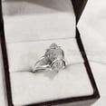 thumbnail image 6 of Natural Herkimer Diamond Ring, Rough Herkimer Diamond Ring, Birthstone, Wire Band, 925 Sterling Silver, Womens Ring, Christmas, Thanksgiving, Handmade, Statement Jewelry, Rough Gemstone Jewelry, 6 of 6