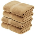thumbnail image 2 of Superior 800 GSM Egyptian Cotton Heavyweight Bath Towel Set of 4, Toast, 2 of 10