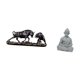 thumbnail image 5 of Escultura Animal Moderna De Feng Shui, Estatua De Buda De Toro, Oso, Vaca, Ganado, Mono, Figura Coleccionable, Obra De Arte China Para Escritorio, Hotel, Patio, Jardín, Regalos De Cumpleaños, 5 of 8