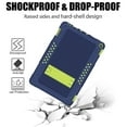 thumbnail image 4 of Mignova pour Fire HD 10 Case, Heavy-Duty Drop-Proof Shock-Resistant Rugged Protective Case (avec Support) pour All-New Amazon Fire HD 10 & Fire HD 10 Plus (11e Génération, Version 2021) (Marine/vert+1 Pack), 4 of 6