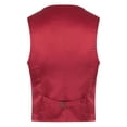 thumbnail image 2 of Zaldita Mens Sparkly Sequins V-Neck Vest Button Down Hipster Dress Suit Nightclub Party Waistcoat Red 4XL, 2 of 7