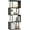 Light Black Oak, variant on Black Oak 5-Tier Geometric Bookshelf - Industrial S-Shaped Metal Wood Display Shelf for Small Spaces Industri
