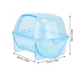 thumbnail image 2 of SHOWERORO 1Ud Bañera Para Hamsters Hecha De Plástico Duradero En Color Azul Para Mascotas Pequeñas, 2 of 8